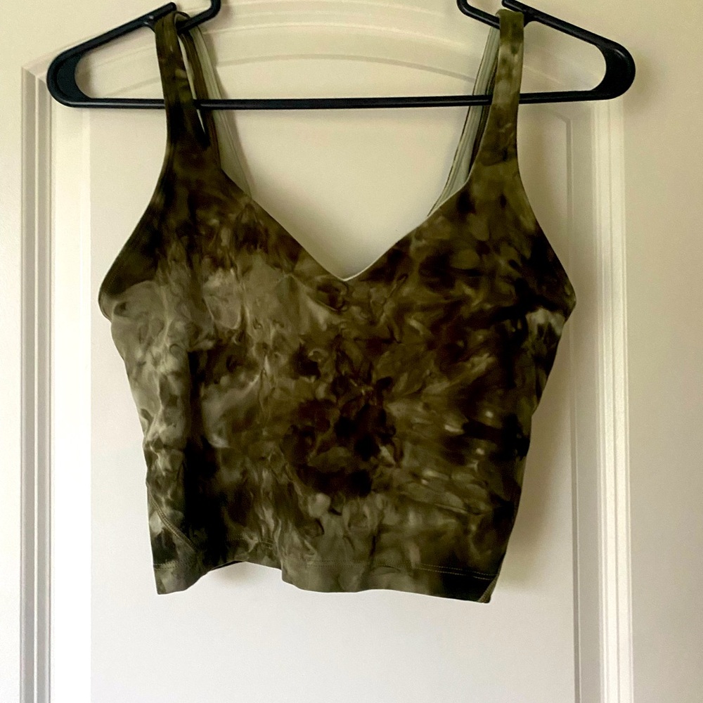 lululemon athletica Olive Tie-Dye Tank Top